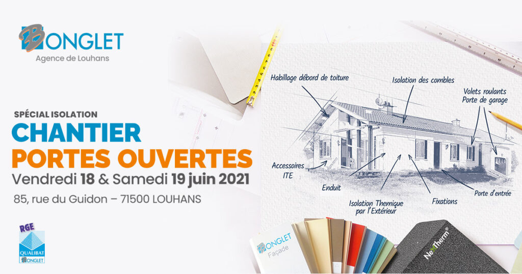 Chantier Portes Ouvertes : Premier chantier ITE en France réalisé avec un isolant biomasse : Knauf NEXTherm® ITEx 4 visuel annonce