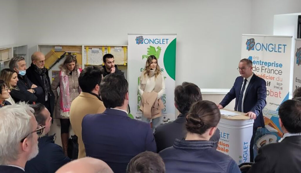 BONGLET 1ere entreprise de France à rejoindre le dispositif REP PMCB VALOBAT 5 VALOBAT bonglet 15 janvier 2